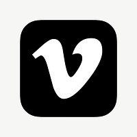 Vimeo flat graphic vector icon for social media. 7 JUNE 2021 - BANGKOK, THAILAND