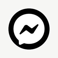 Facebook Messenger flat graphic icon for social media vector. 7 JUNE 2021 - BANGKOK, THAILAND