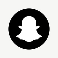 Snapchat flat graphic icon vector for social media. 7 JUNE 2021 - BANGKOK, THAILAND
