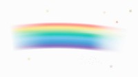 Rainbow light element vector in white background