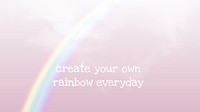 Rainbow vector sky template for blog banner