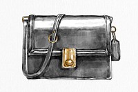 Women's purse vector hand drawn fashion illustration