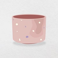 Modern plant pot vector illustration