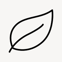 Leaf environment icon in simple style