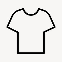 T-shirt social media icon  in simple style