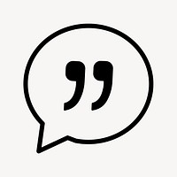 Speech bubble chat icon vector for instant messaging app in style