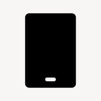 Tablet app icon vector for social media in solid style