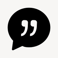 Speech bubble chat icon vector for instant messaging app in style