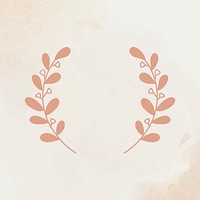 Wreath vector rose gold botanical watercolor vintage style