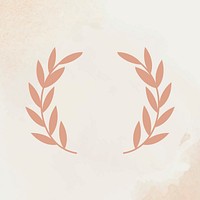 Wreath vector rose gold botanical watercolor vintage style
