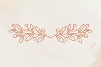 Laurel vector rose gold botanical watercolor vintage style