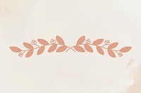 Laurel vector rose gold floral watercolor vintage style