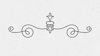 Decorative line vector vintage style