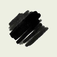 Black brush stroke element vector