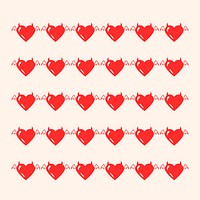 Evil heart pattern illustrator brush vector add-on set