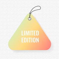 Limited edition badge sticker, shopping clipart vector