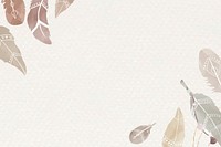 Hand drawn feather border vector Boho style