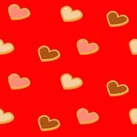 Cute colorful hearts pattern psd for Valentine’s day