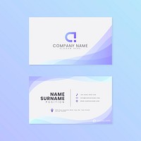 Business card template vector modern style set