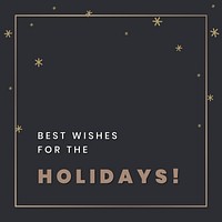 Christmas vector message template social media post