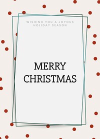 Christmas greeting card template psd