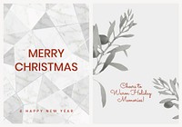 Christmas poster template vector set