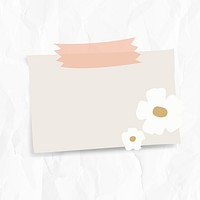 Blank notepaper set with sticky tape on wrinkled paper background vector