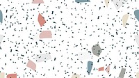 Terrazzo pattern abstract background vector in speckled colorful pattern