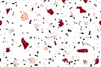 Terrazzo pattern abstract background psd in velvet red