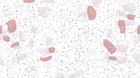 Terrazzo seamless pattern background vector in pastel pink