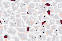 Terrazzo seamless pattern background vector in warm tone