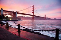 Golden Gate Bridge San Francisco. Original public domain image from Wikimedia Commons