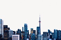 Aesthetic Toronto background, off-white design psd
