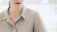 Young businesswoman in an office