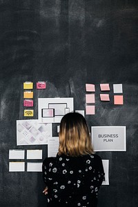 Leader brainstorming using a blackboard