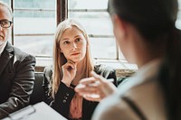 Business people talking in a consultation