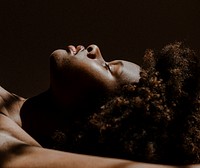 Shadows over a sensual black woman social template