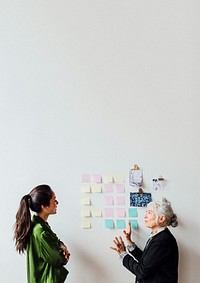 Creative women planning a project