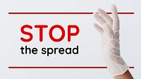Stop the spread of coronavirus banner