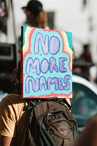 Black Lives Matter protest in downtown Los Angeles. 1 JUL, 2020, LOS ANGELES, USA