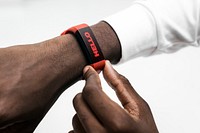 Smartwatch with hologram technology on man's wrist