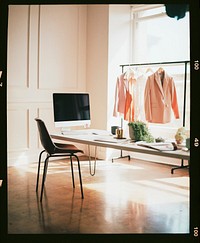 Empty women's fashion design showroom