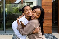 African American mother and daughter 