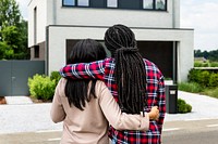 Couple moving into new home