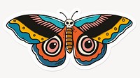 Retro moth, animal drawing illustration
