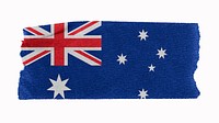 Australia's flag, washi tape, off white design