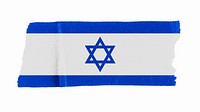 Israel's flag, washi tape, off white design