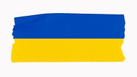 Ukrainian flag, washi tape, off white design
