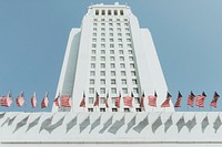 Los Angeles City Hall. 4 JUN, 2020, LOS ANGELES, USA