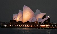 The Sydney Opera House, Australia. Original public domain image from Flickr
